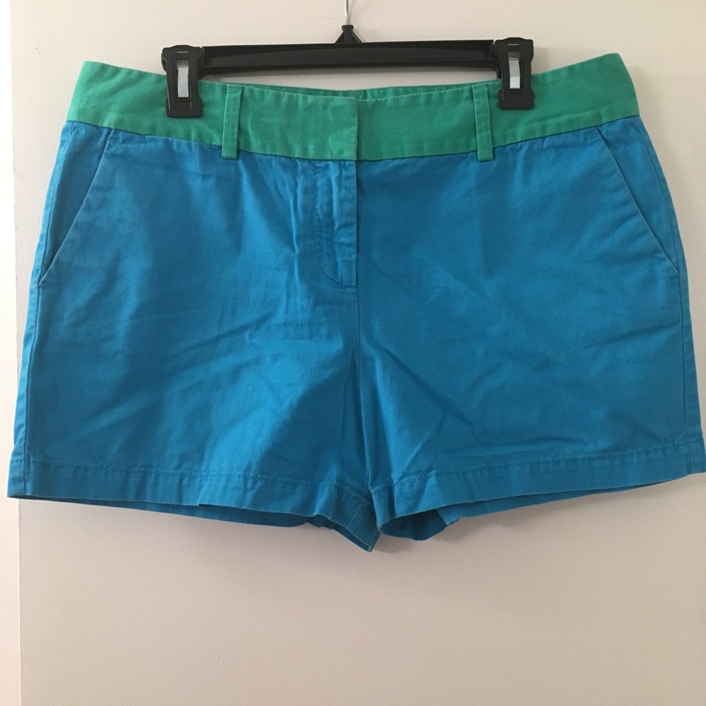 LOFT Shorts Green and Blue